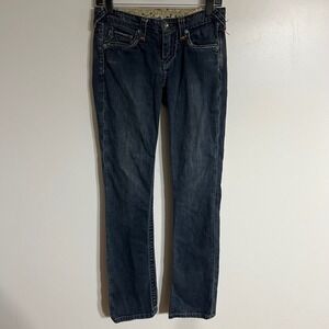 Stitch's Cheyenne Dark Wash Low Rise Straight Leg Jeans Size 27 Buffalo Button